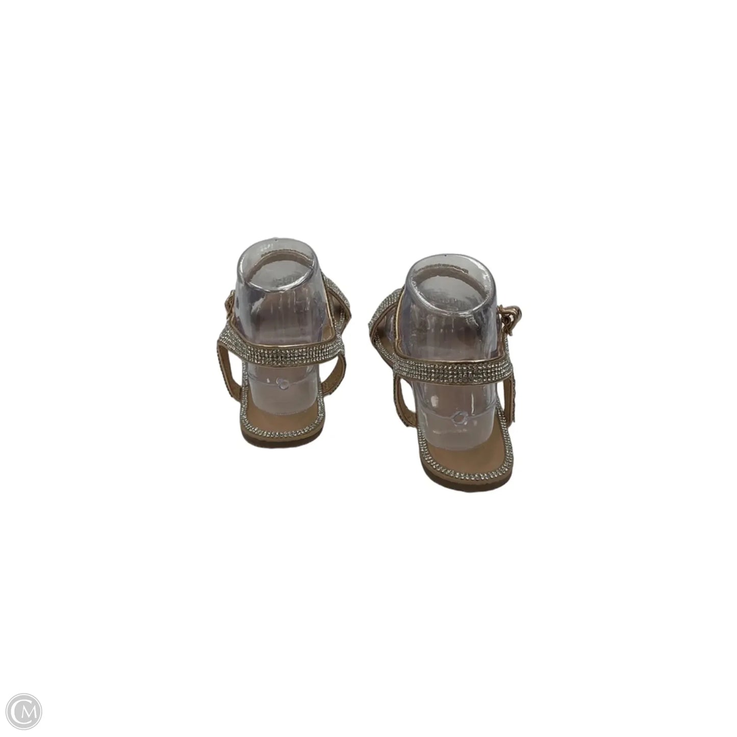 Sandals Flats By Clothes Mentor In Gold, Size: 7