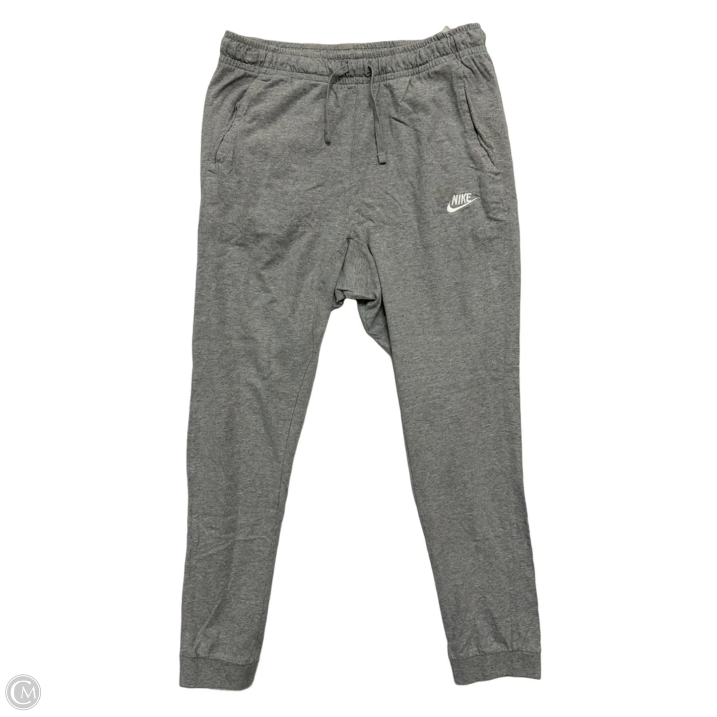 Athletic Pants By Nike Apparel In Grey, Size: M