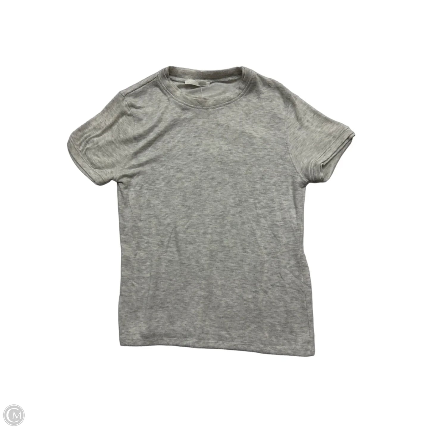 Top Short Sleeve By Zara In Grey, Size: L