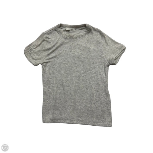 Top Short Sleeve By Zara In Grey, Size: L