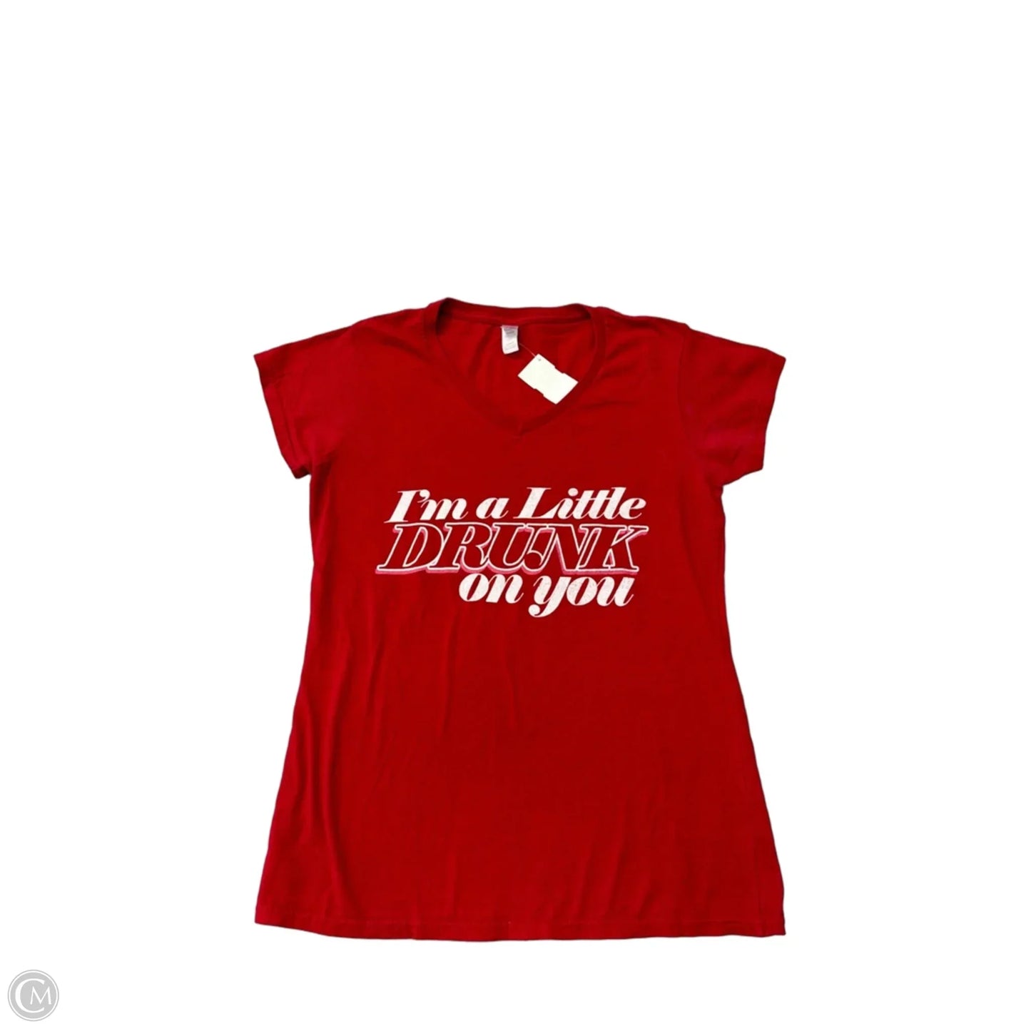 Top Short Sleeve By Gildan In Red, Size: M