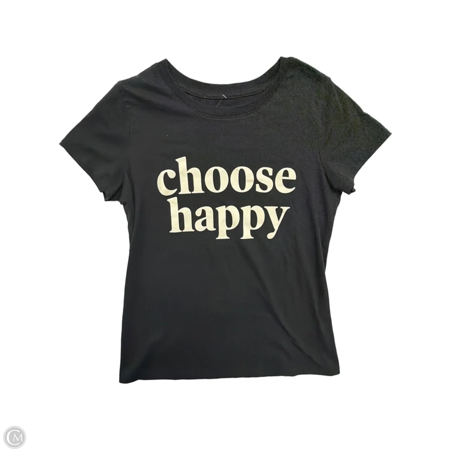 Top Short Sleeve By Clothes Mentor In Black, Size: S