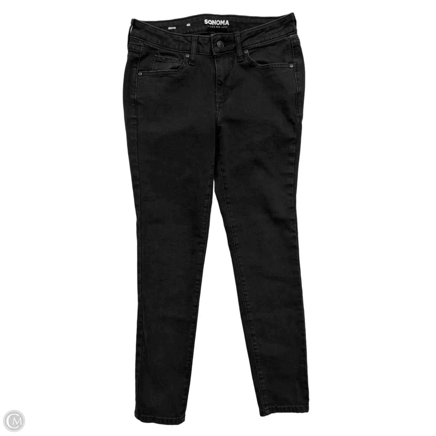 Jeans Straight By Sonoma In Black, Size: 4