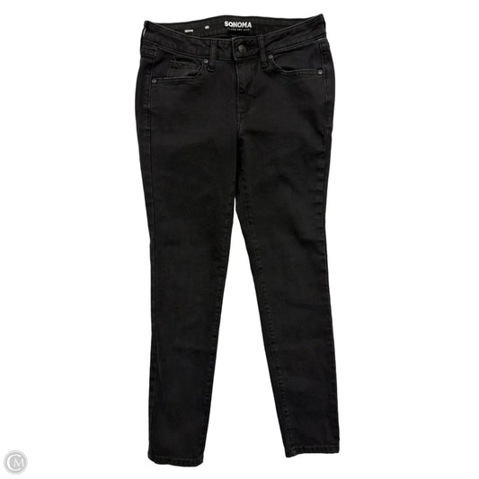 Jeans Straight By Sonoma In Black, Size: 4