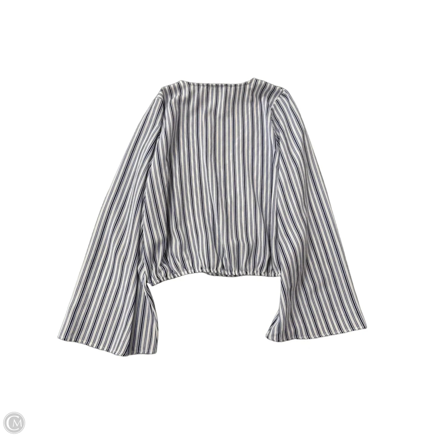 Top Long Sleeve By Sadie & Sage In Striped Pattern, Size: M