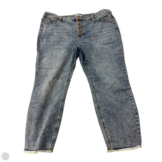 Jeans Skinny By Lc Lauren Conrad In Blue Denim, Size: 20