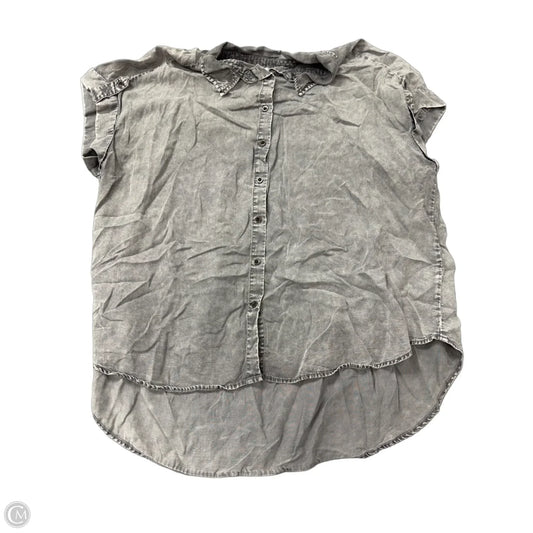 Top Short Sleeve By Jane And Delancey In Grey, Size: 2x