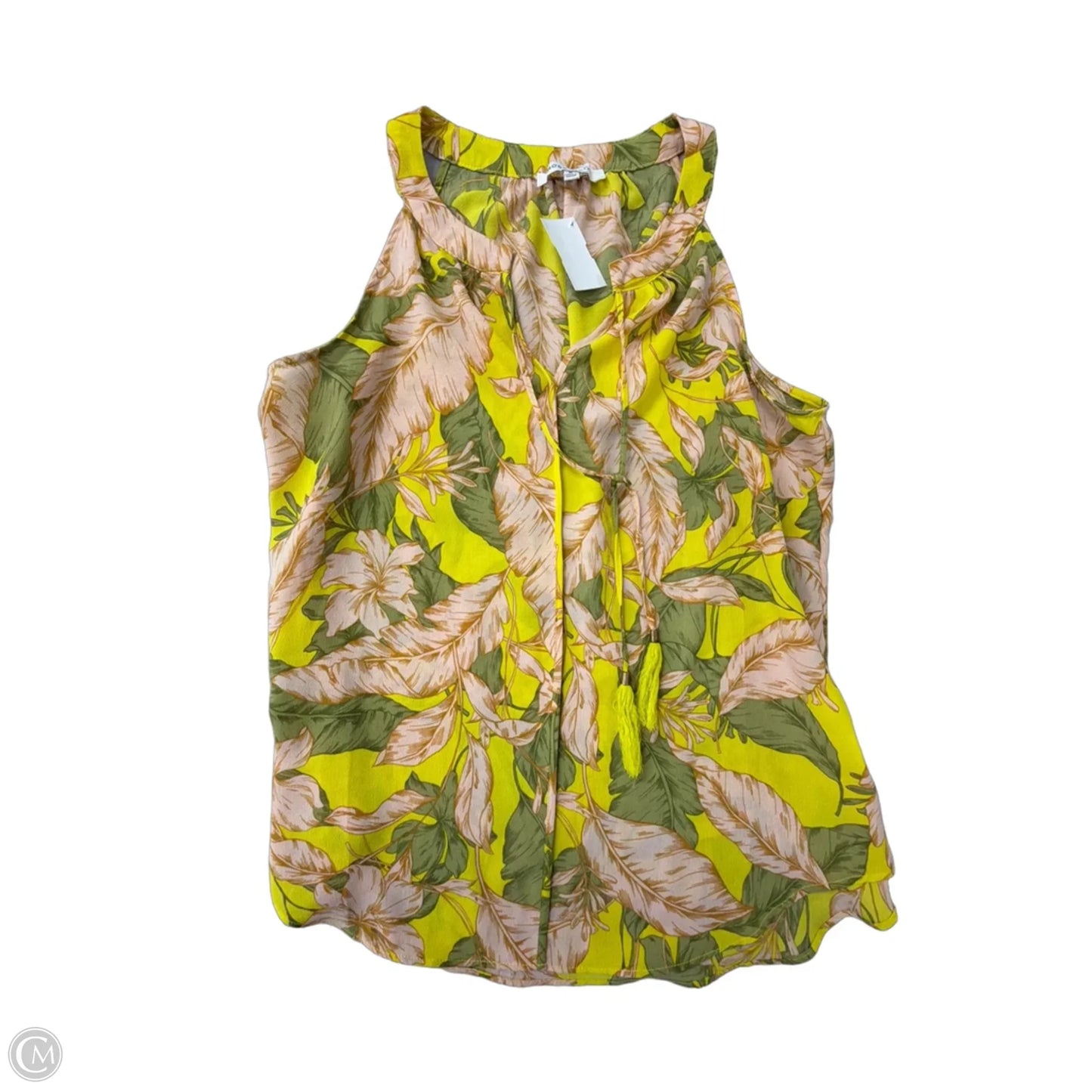 Top Sleeveless By Rose And Olive In Tropical Print, Size: M