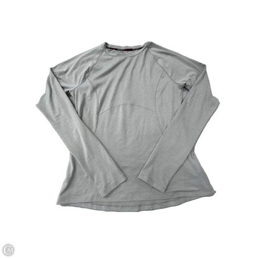 Athletic Top Long Sleeve Crewneck By Spyder In Grey, Size: M