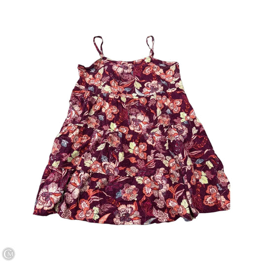 Dress Casual Midi By Old Navy In Floral Print, Size: L