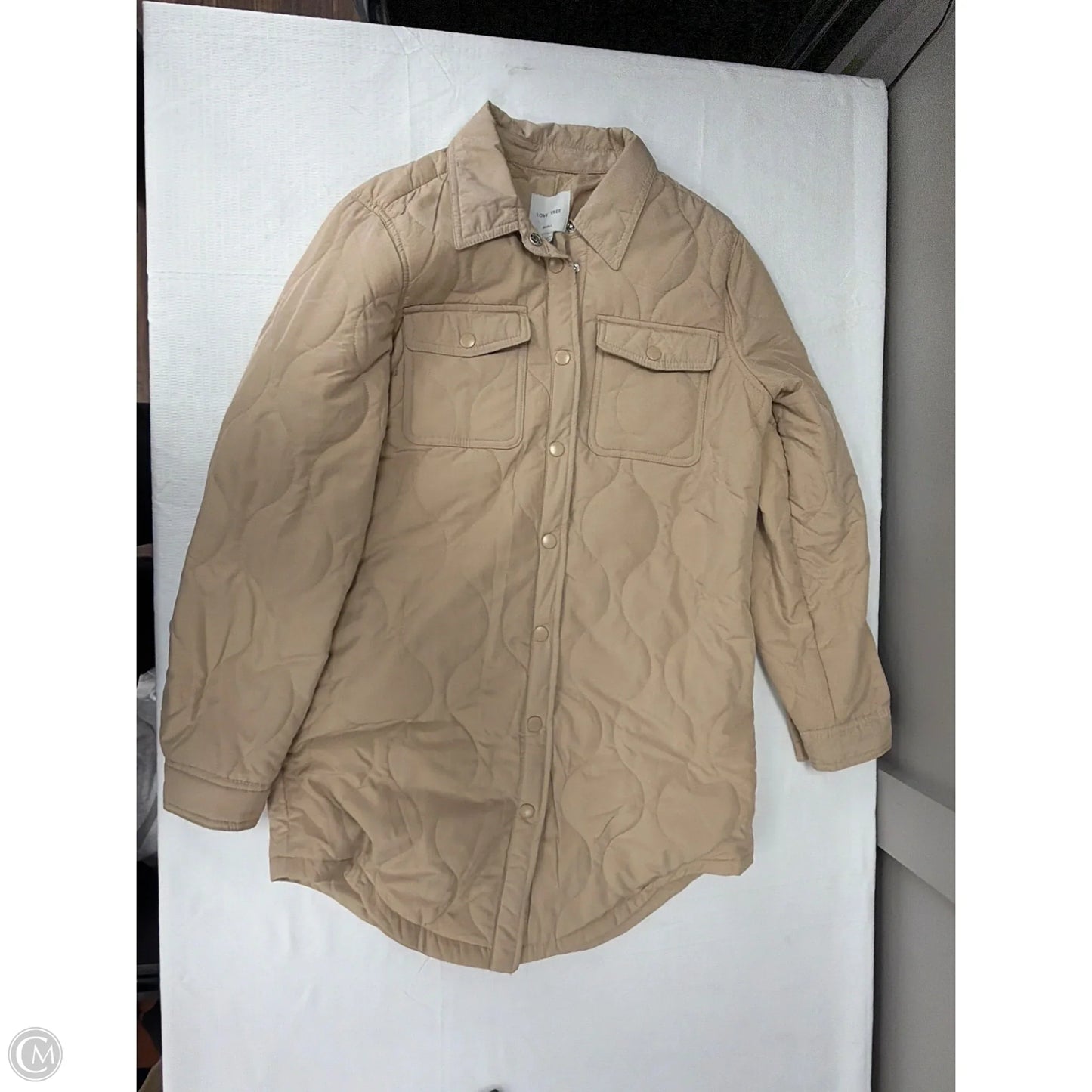 Jacket Puffer & Quilted By Love Tree In Tan, Size: S