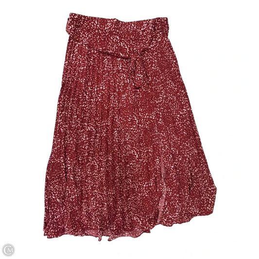 Skirt Midi By Skies Are Blue In Red, Size: S