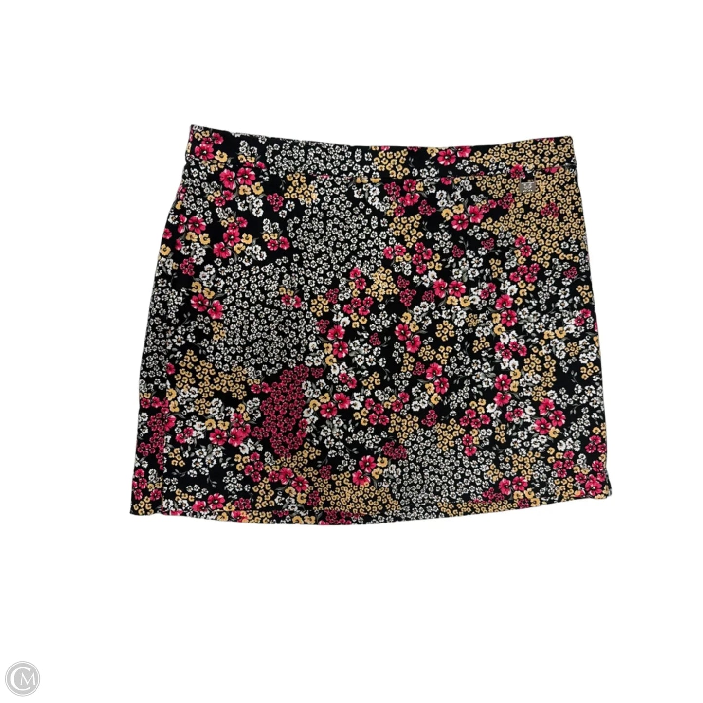 Athletic Skirt By Rafaella In Floral Print, Size: Xl
