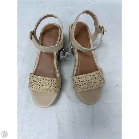 Sandals Heels Block By Old Navy In Beige, Size: 8.5
