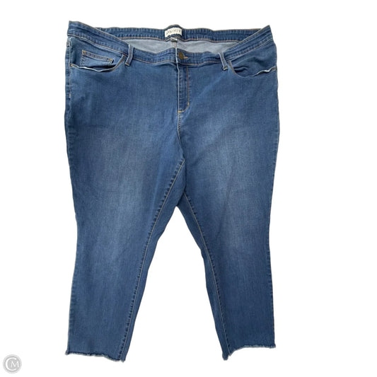 Jeans Cropped By Ava & Viv In Blue Denim, Size: 26