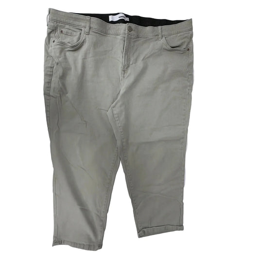 Pants Cropped By Sonoma In Green, Size: 24