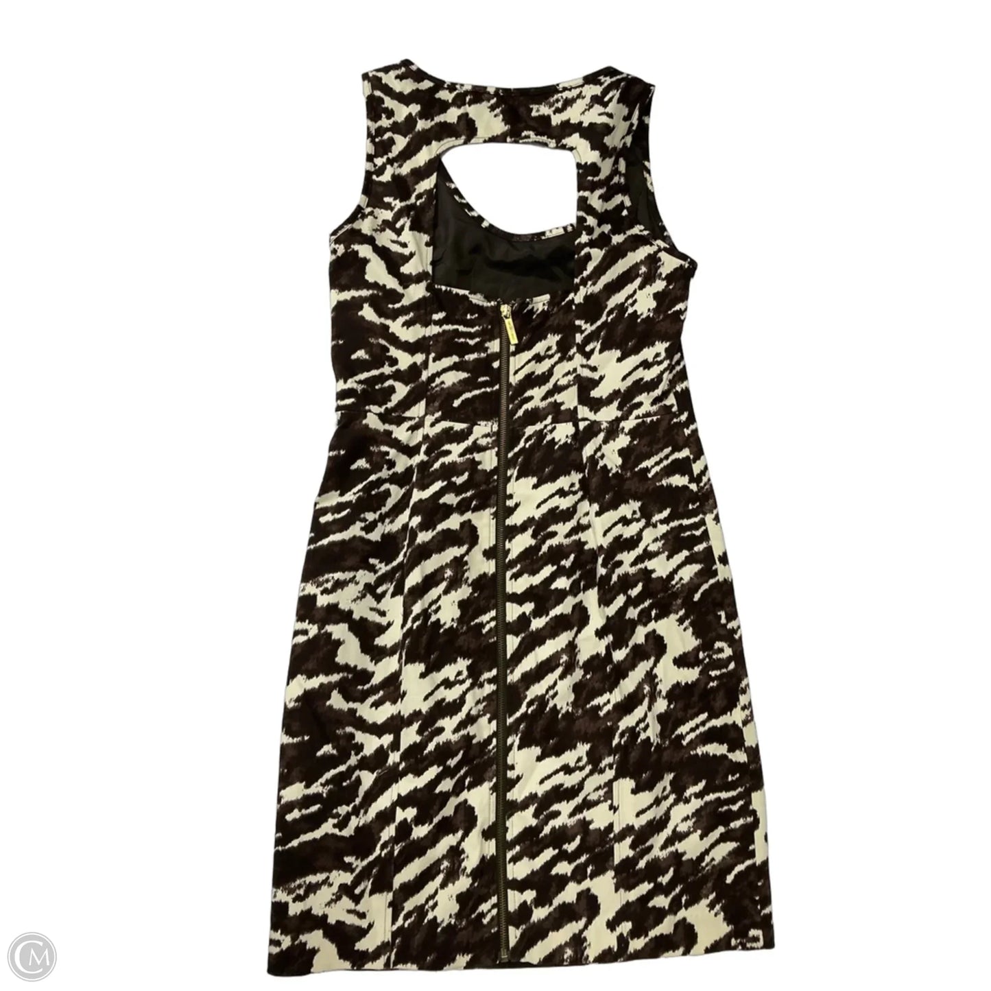 Dress Party Short By Michael By Michael Kors In Brown & Cream, Size: S