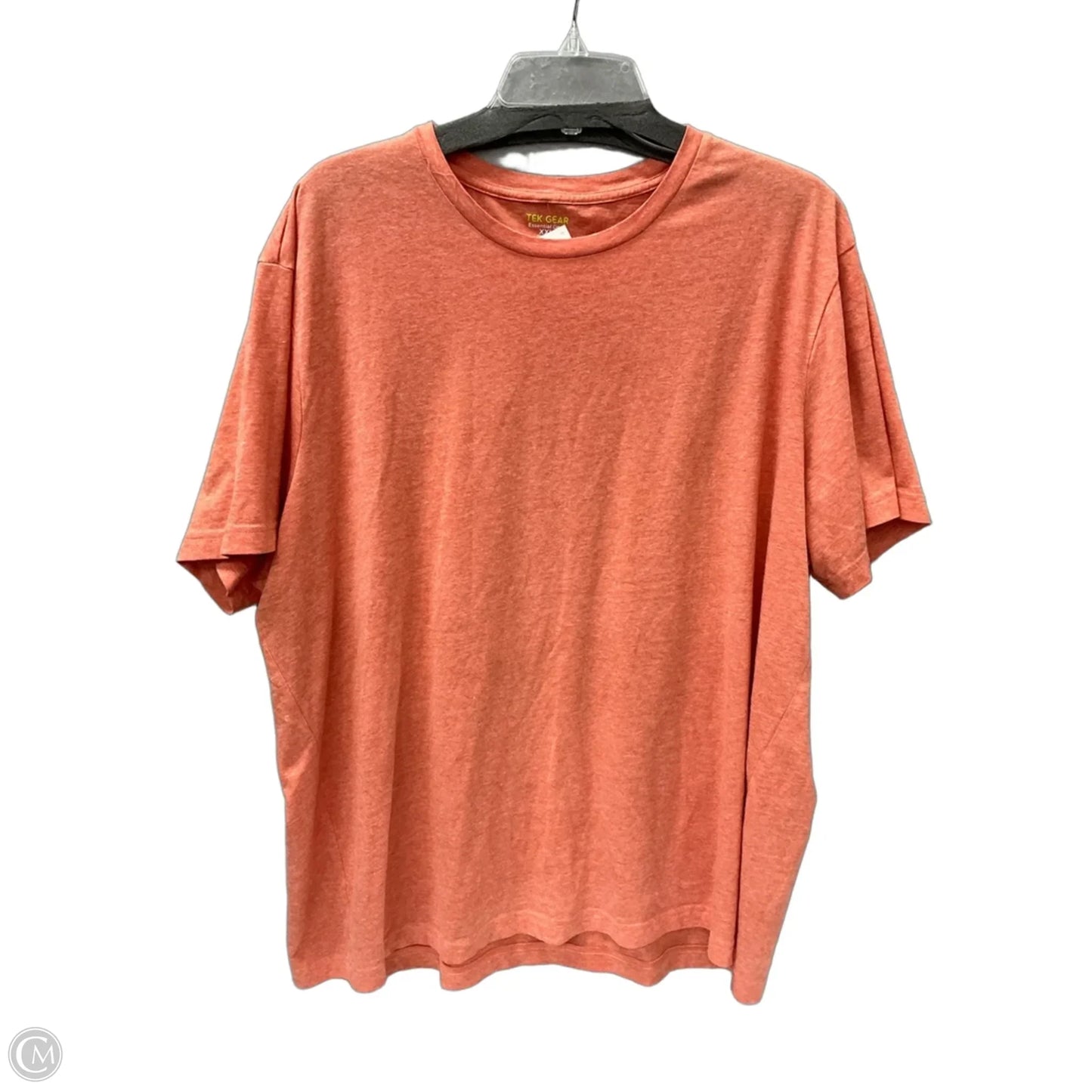 Athletic Top Short Sleeve By Tek Gear In Orange, Size: 1x