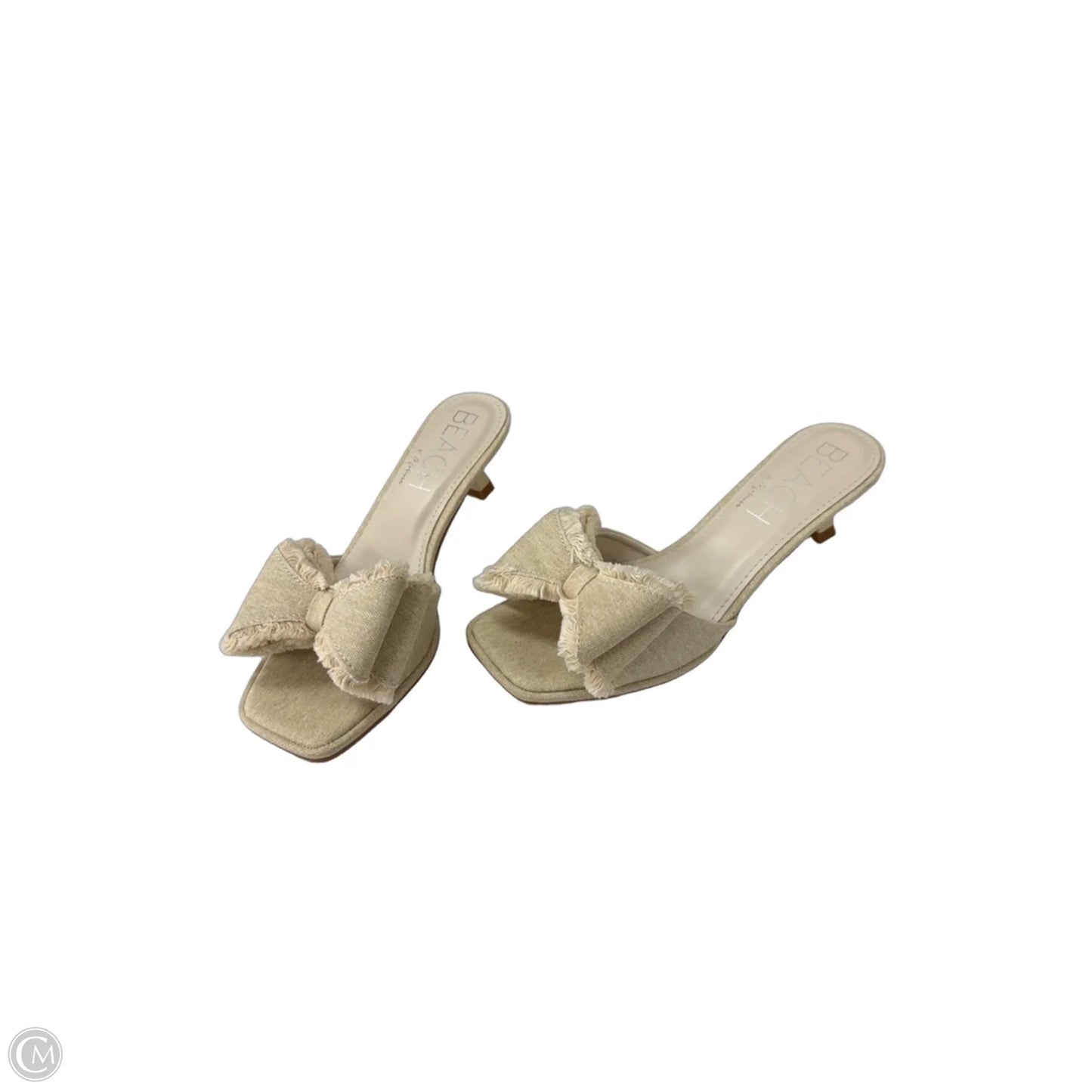 Sandals Heels Kitten By Matisse In Beige, Size: 7