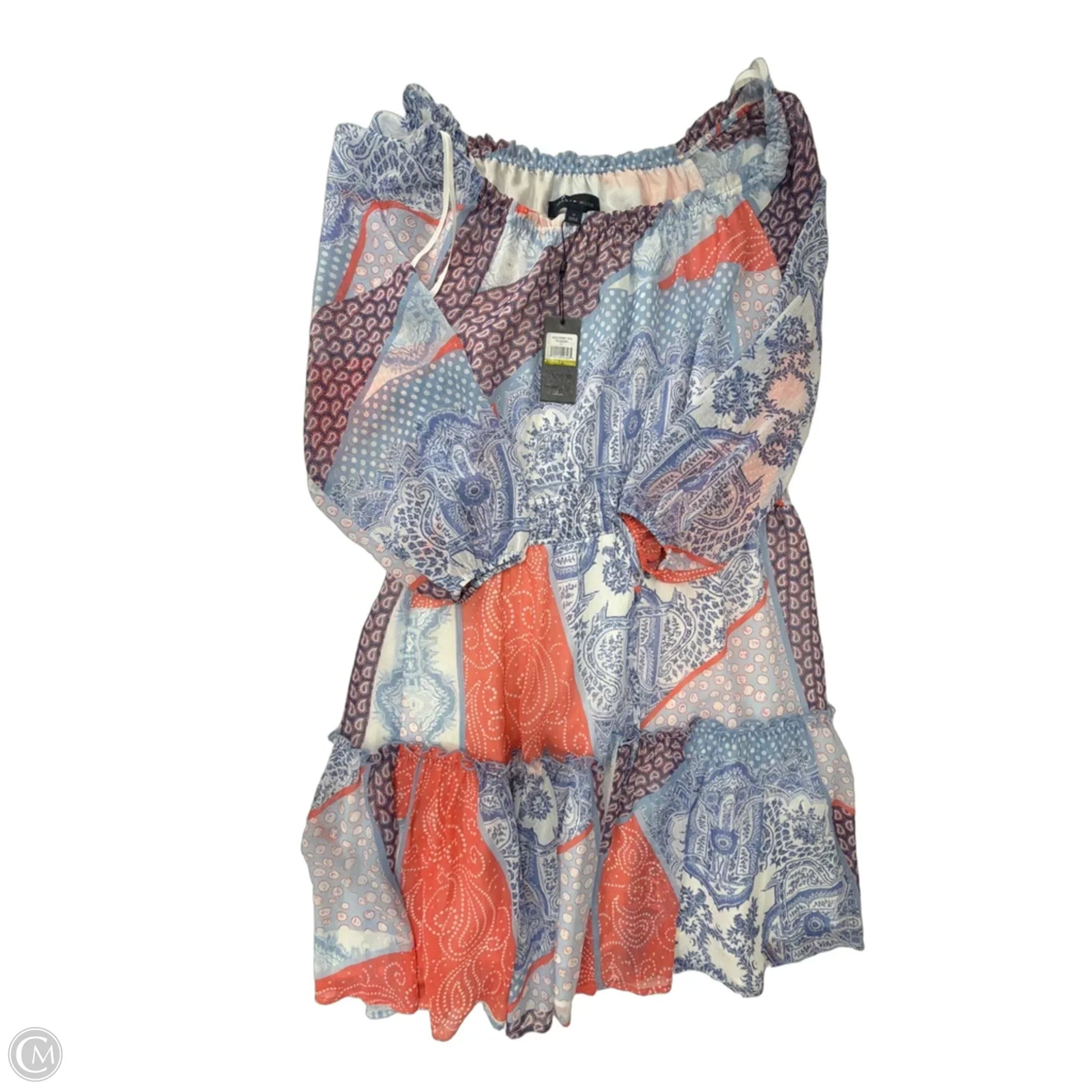 Dress Casual Midi By Tommy Hilfiger In Multi-colored, Size: Xl