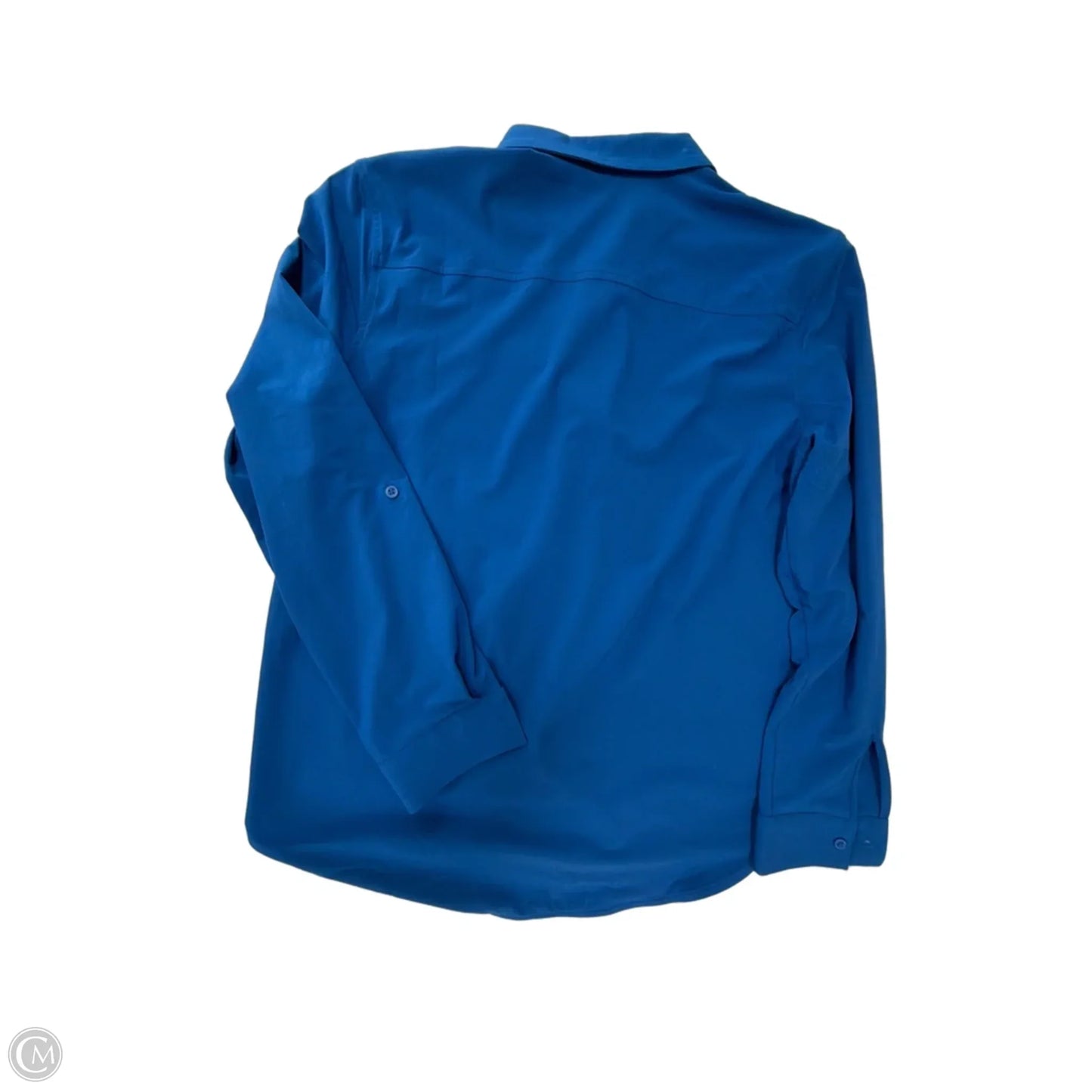 Top Long Sleeve By Eddie Bauer In Blue, Size: L