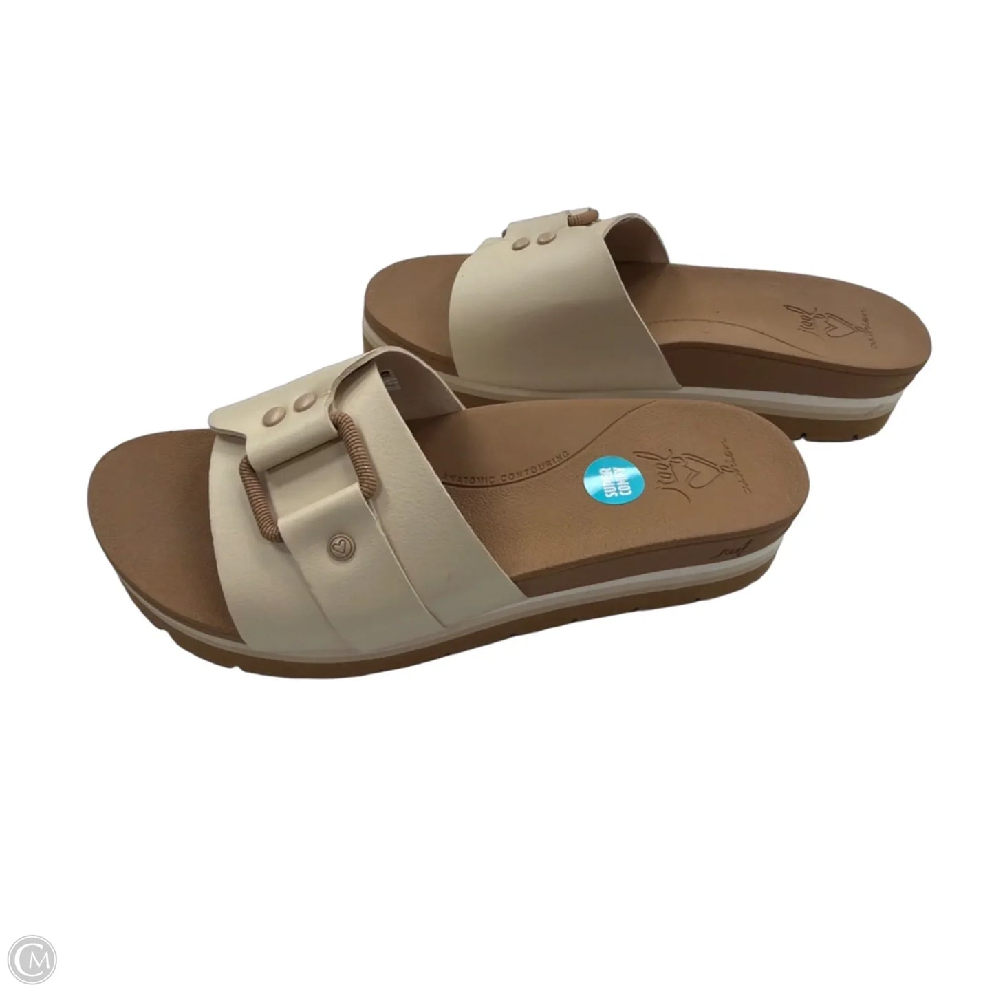 Sandals Flip Flops By Reef In Cream & Tan, Size: 8
