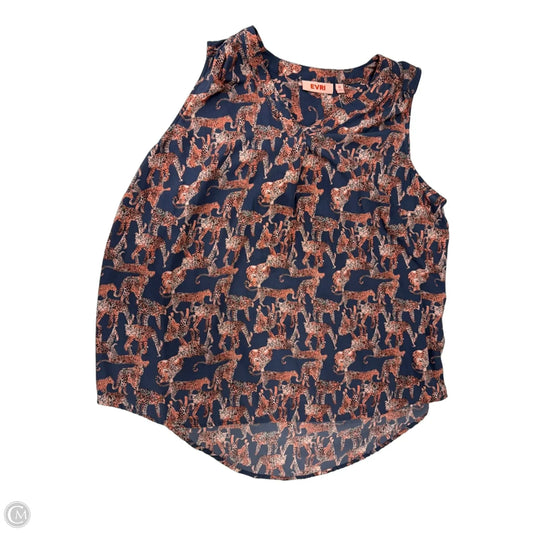 Top Sleeveless By Evri In Animal Print, Size: 1x