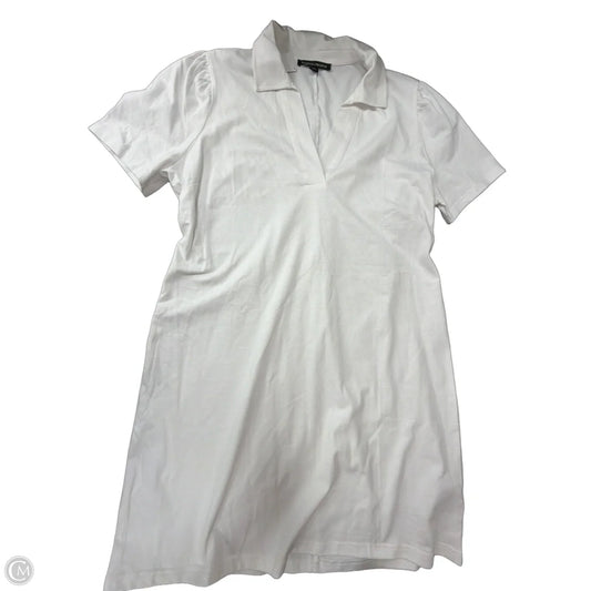Dress Casual Short By Boston Proper In White, Size: Xl