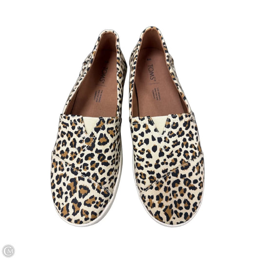 Shoes Flats By Toms In Animal Print, Size: 9