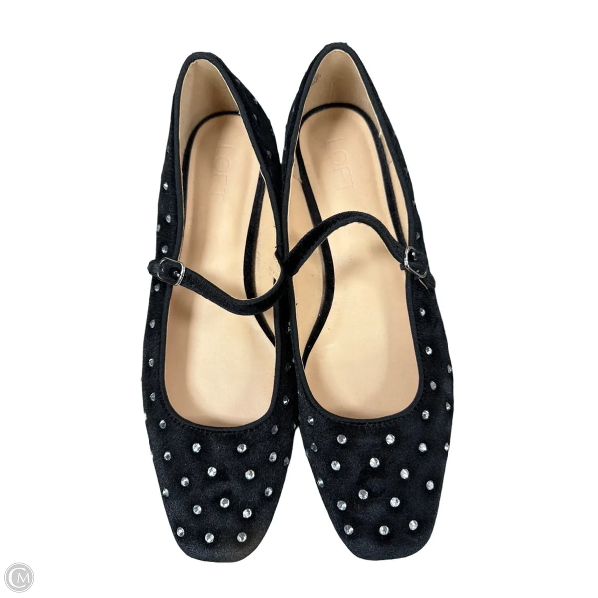 Shoes Flats By Loft In Black, Size: 9.5
