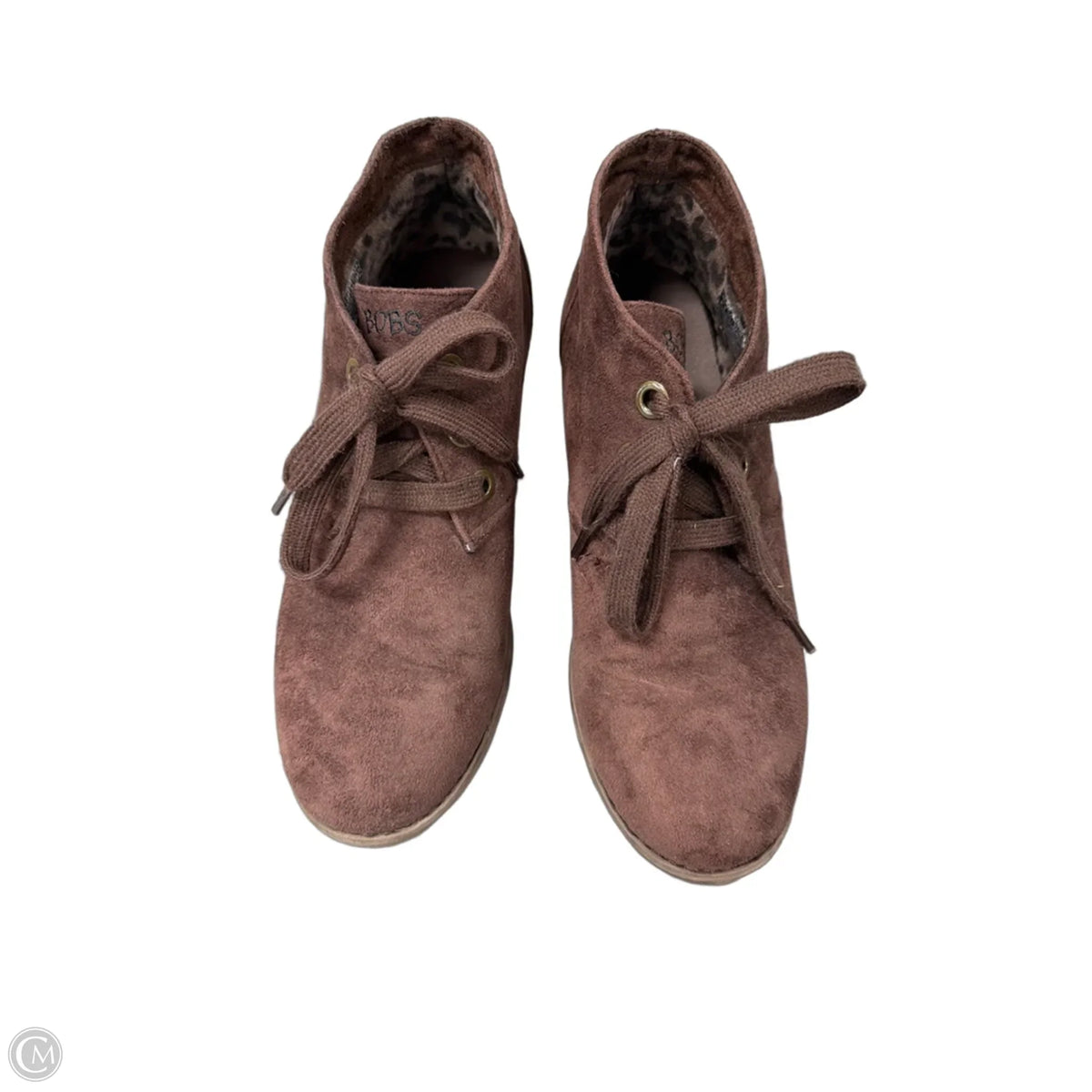 Boots Ankle Heels By Bobs In Brown, Size: 7