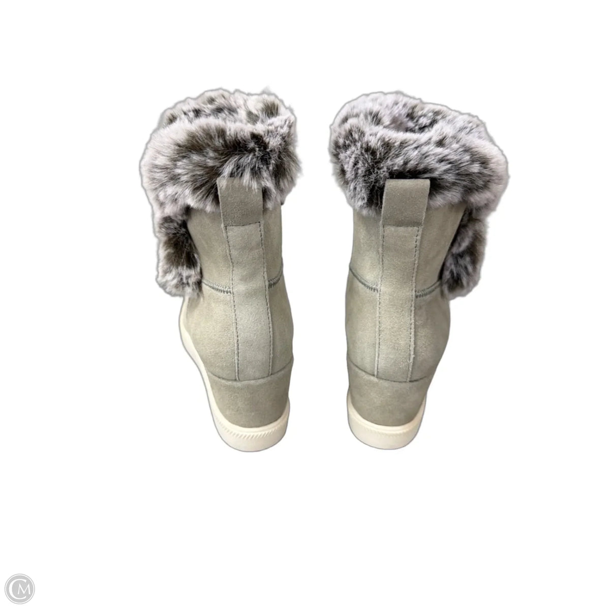 Boots Ankle Heels By Serra In Green, Size: 8