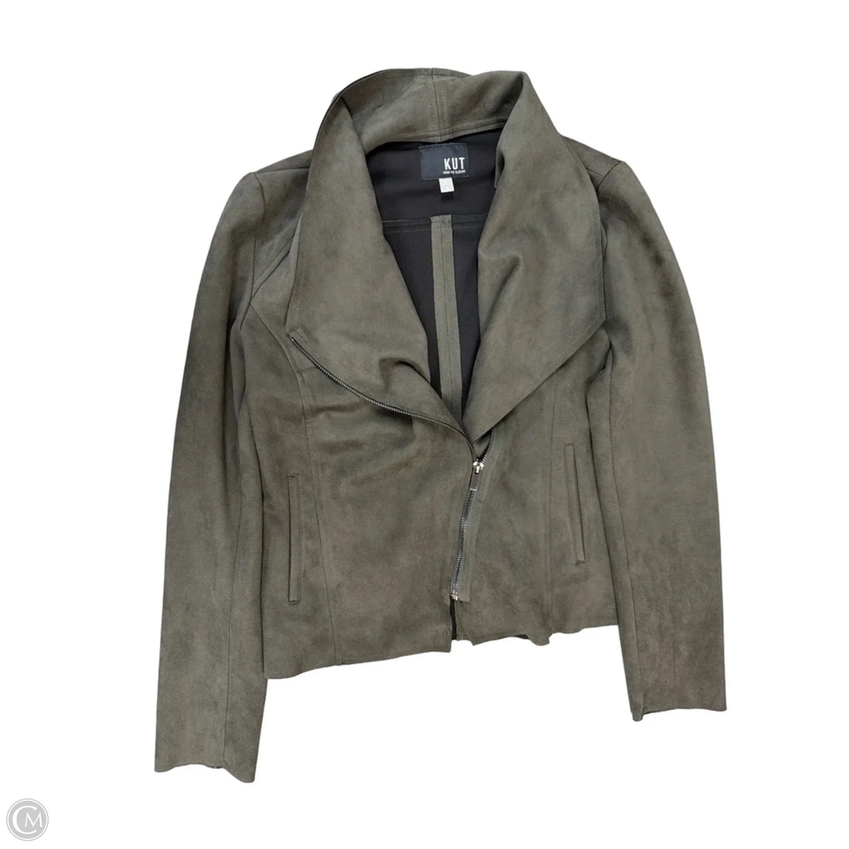 Jacket Moto By Kut In Green, Size: S