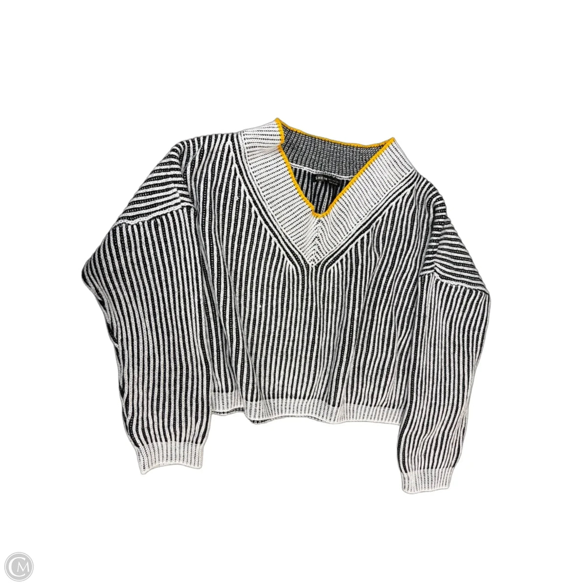 Sweater By Shein In Striped Pattern, Size: S