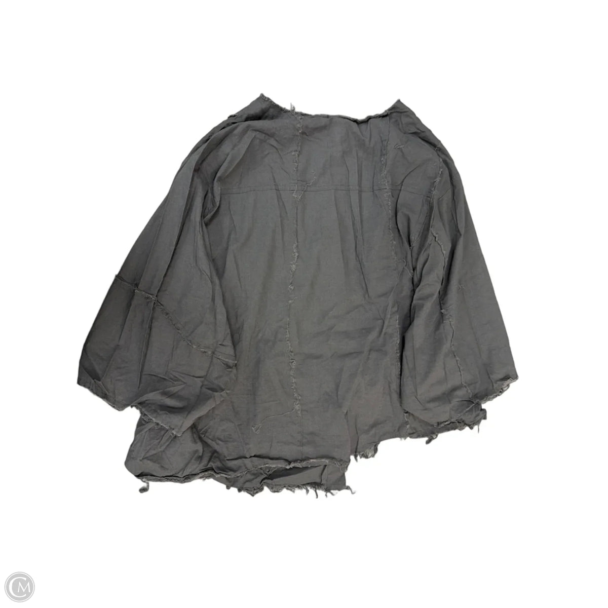 Top Short Sleeve By Cme In Grey, Size: S