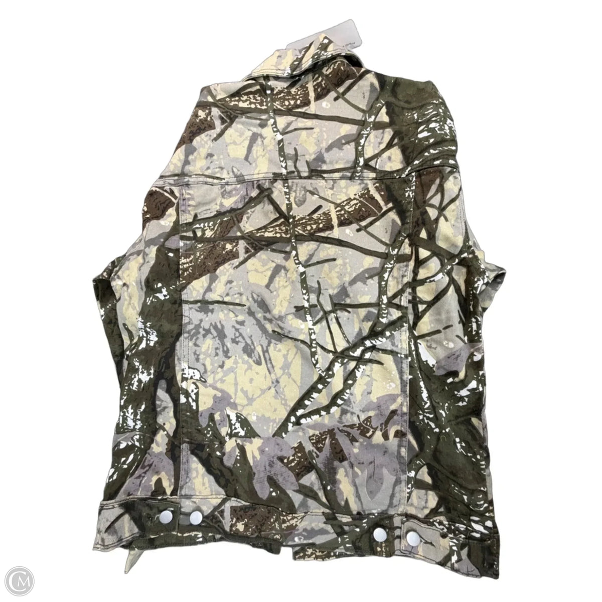 Jacket Denim By Clothes Mentor In Camouflage Print, Size: S