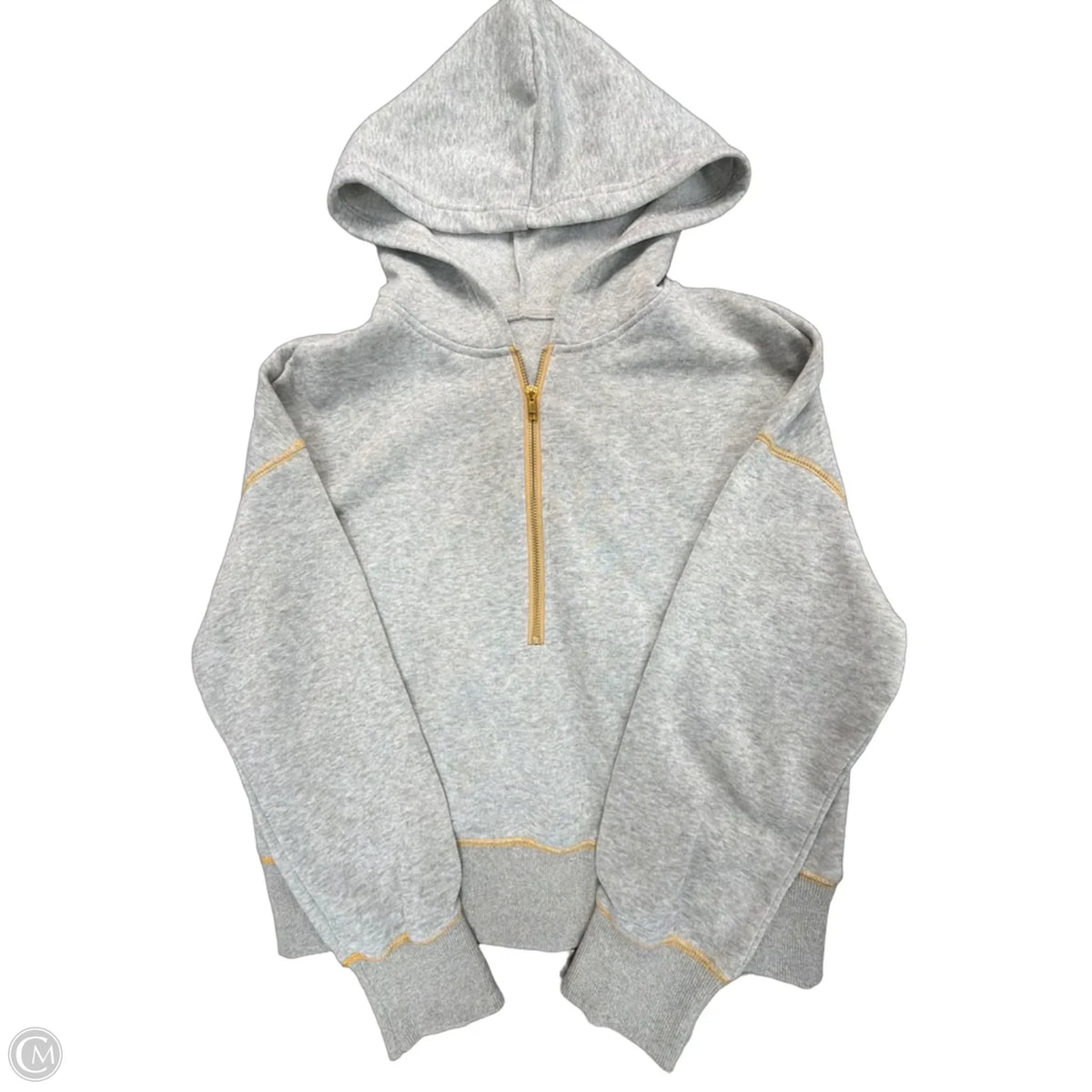 Sweatshirt Hoodie By Shein In Grey, Size: M