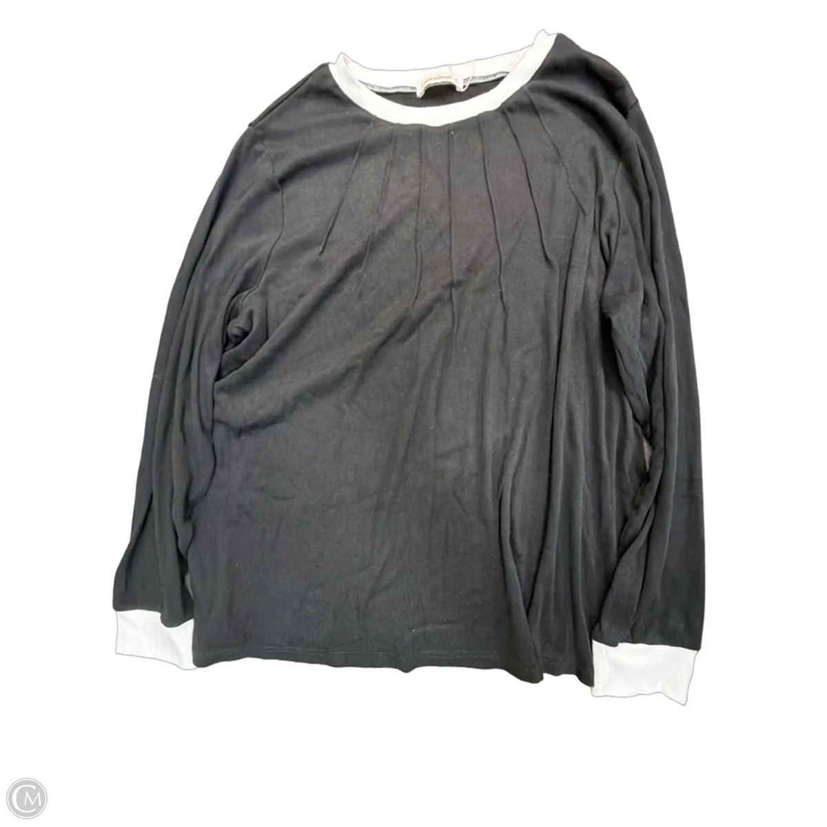 Top Long Sleeve Basic By Fantaslook In Black, Size: 2x