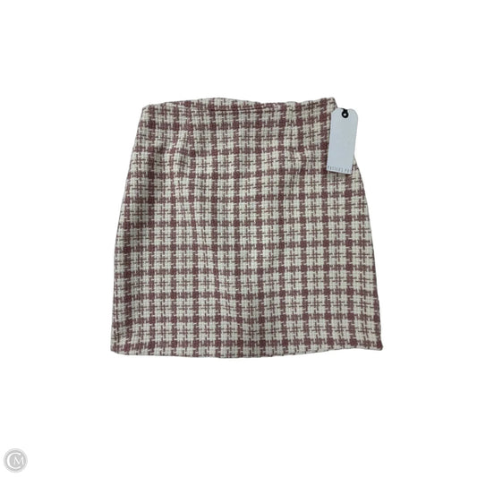 Skirt Mini & Short By Potters Pot In Plaid Pattern, Size: M