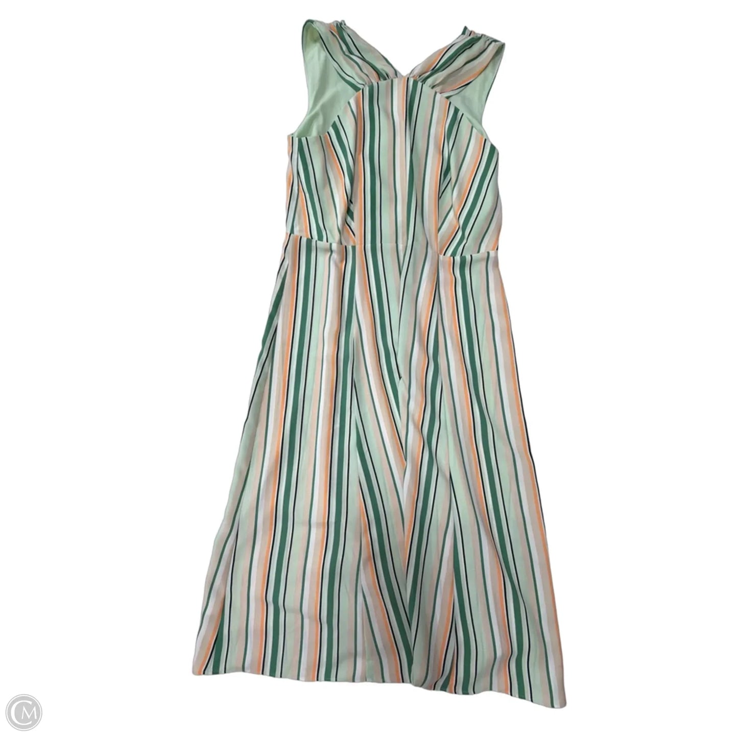 Dress Casual Midi By Ann Taylor In Striped Pattern, Size: S