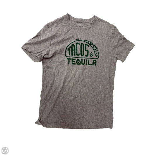 Top Short Sleeve Basic By Gap In Grey, Size: Xs