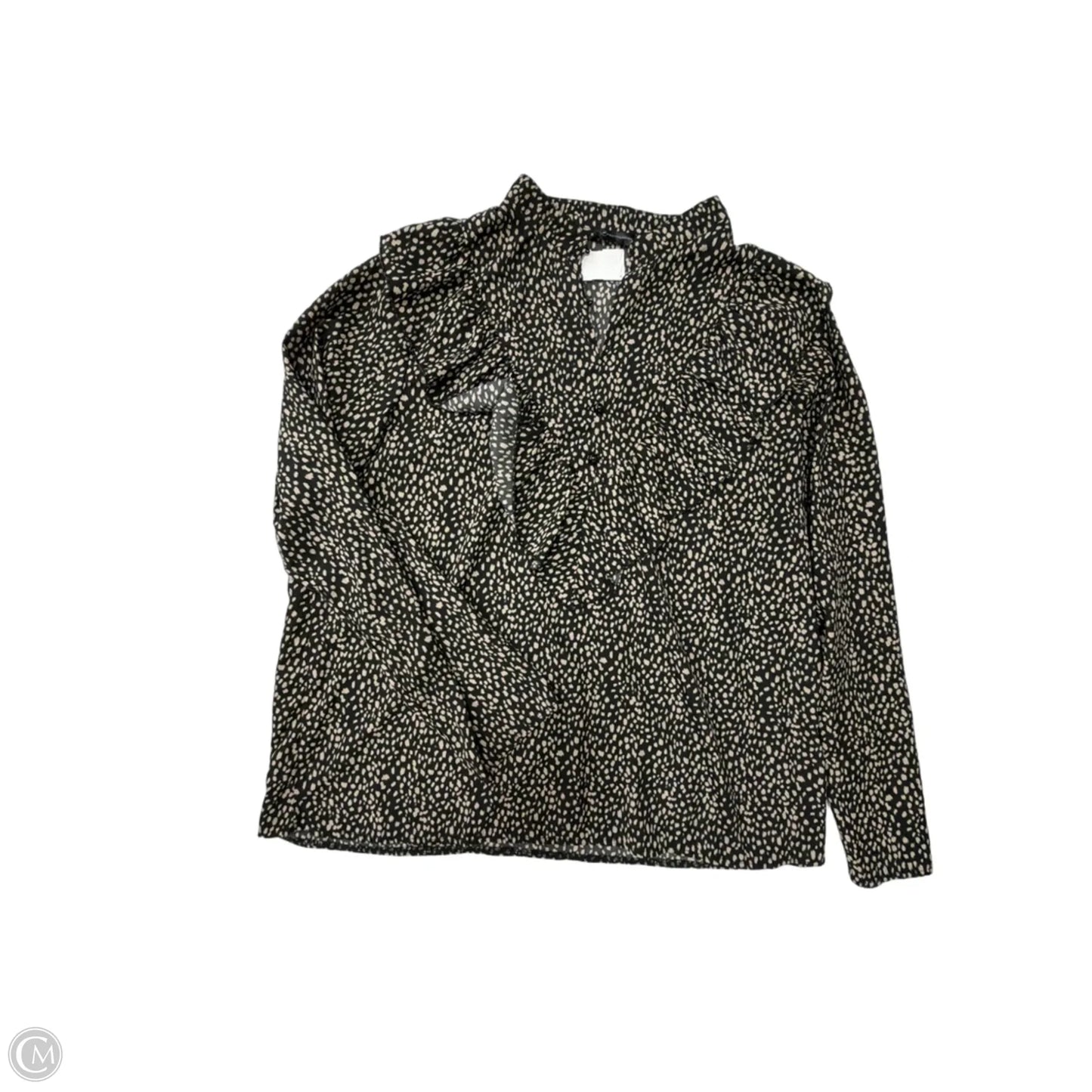 Top Long Sleeve By Prettygarden In Black & Tan, Size: Xl
