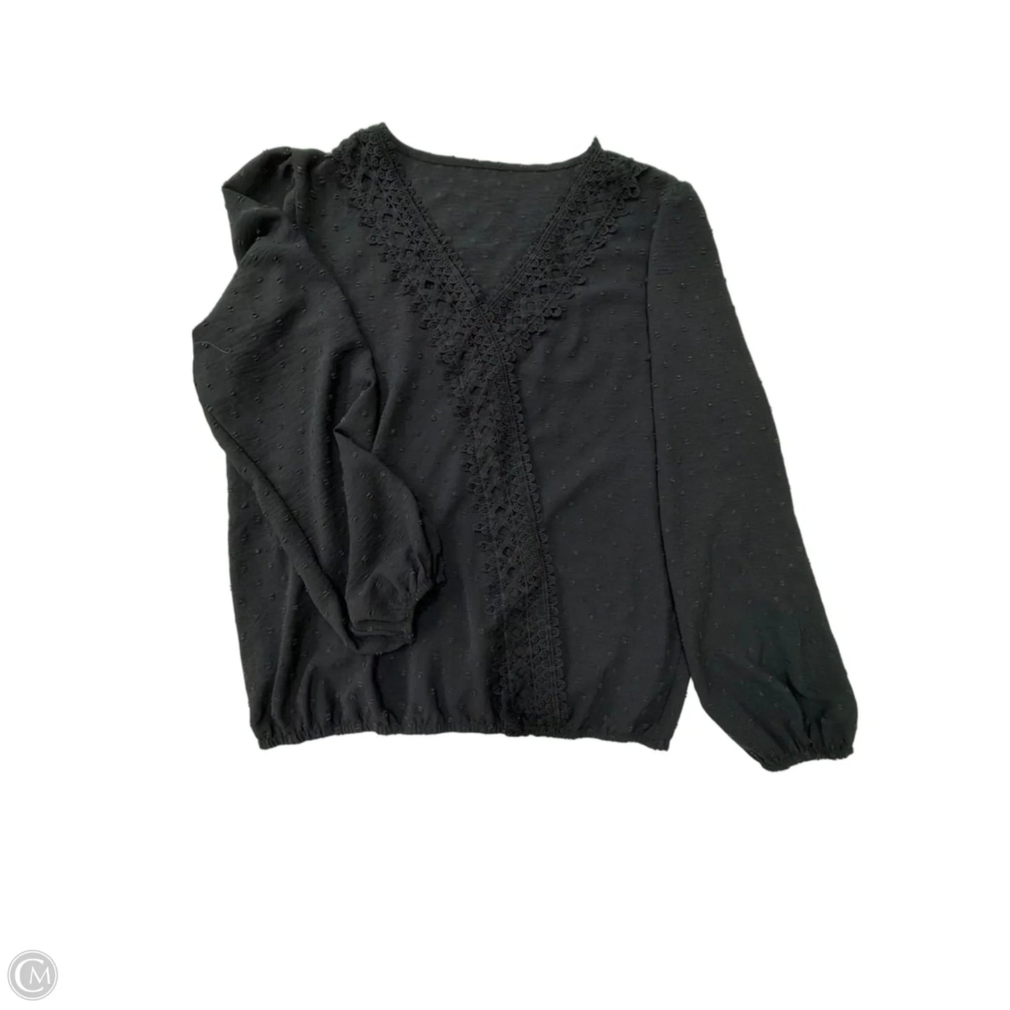 Top Long Sleeve By Clothes Mentor In Black, Size: Xl