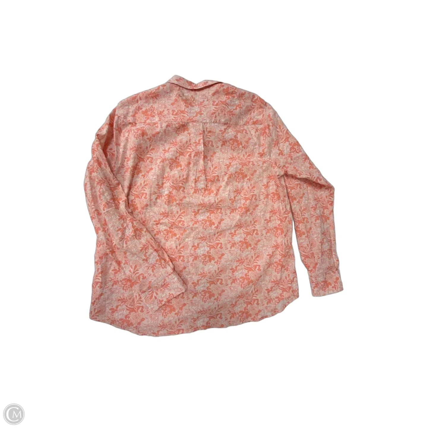 Top Long Sleeve By Lands End In Coral, Size: S