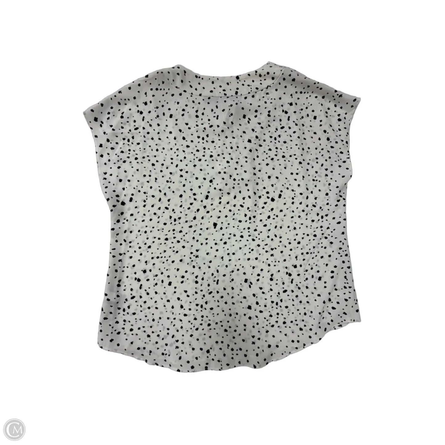 Top Short Sleeve By Apt 9 In Black & White, Size: M
