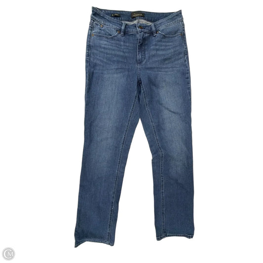 Jeans Straight By Talbots In Blue Denim, Size: 8