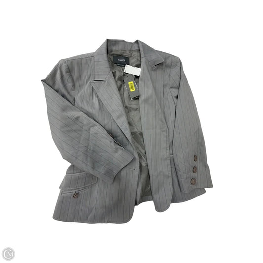 Blazer By Clothes Mentor In Grey, Size: L