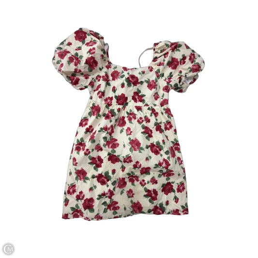 Dress Casual Short By Clothes Mentor In Floral Print, Size: L