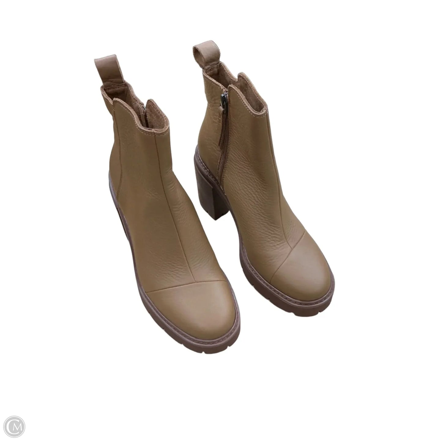 Boots Ankle Heels By Toms In Tan, Size: 8