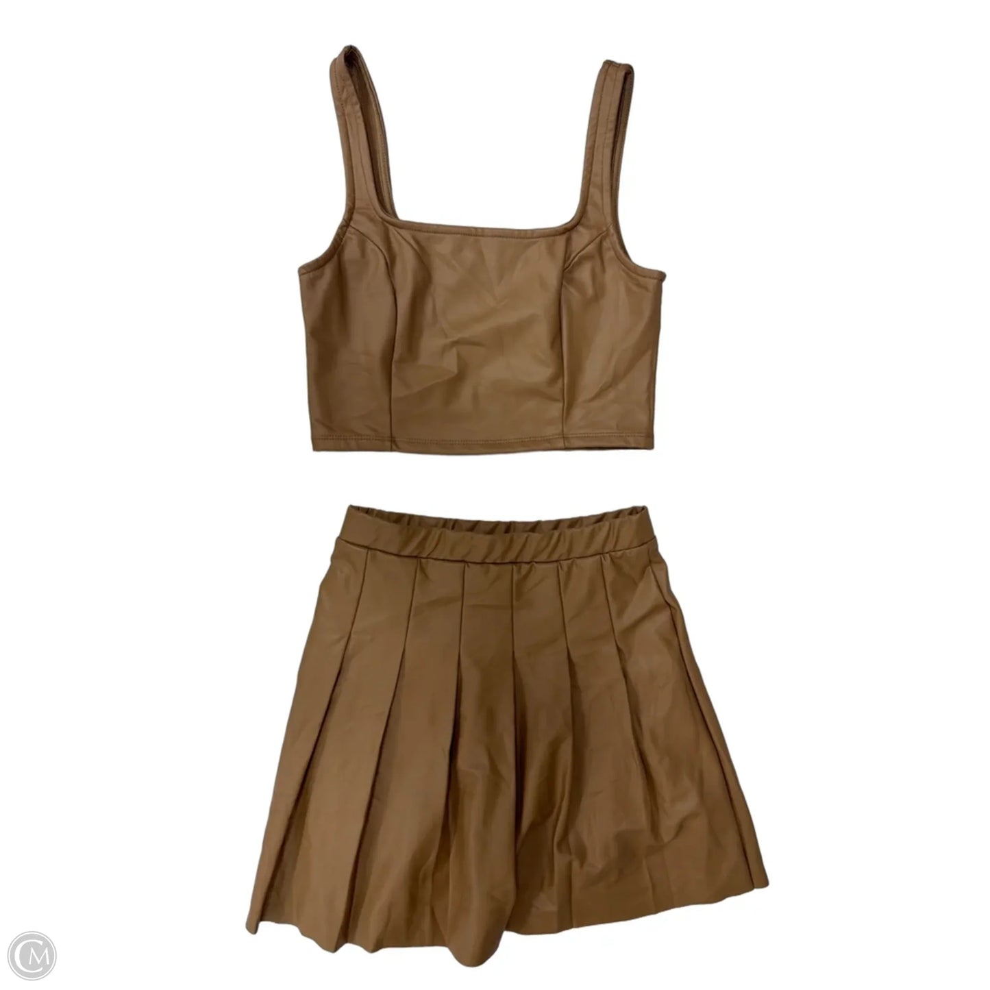 Top 2pc Sleeveless By Olive And Oak In Tan, Size: S